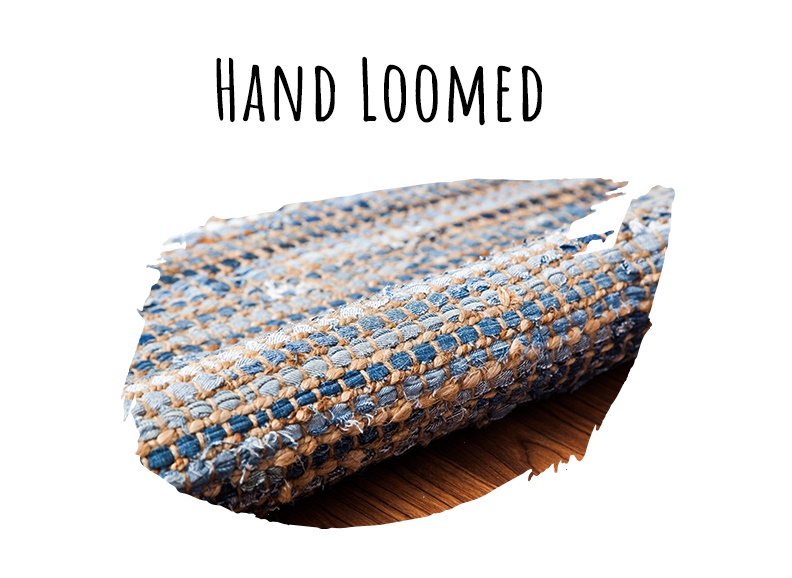 Rug weaving style - hand-loomed weave 